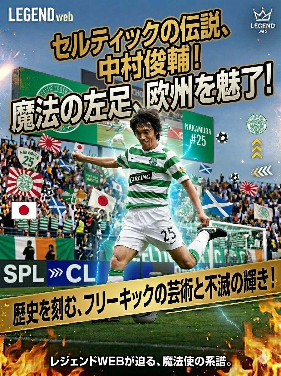 中村俊輔】セルティックで刻んだ「伝説の4年間」🍀｜レジェンド