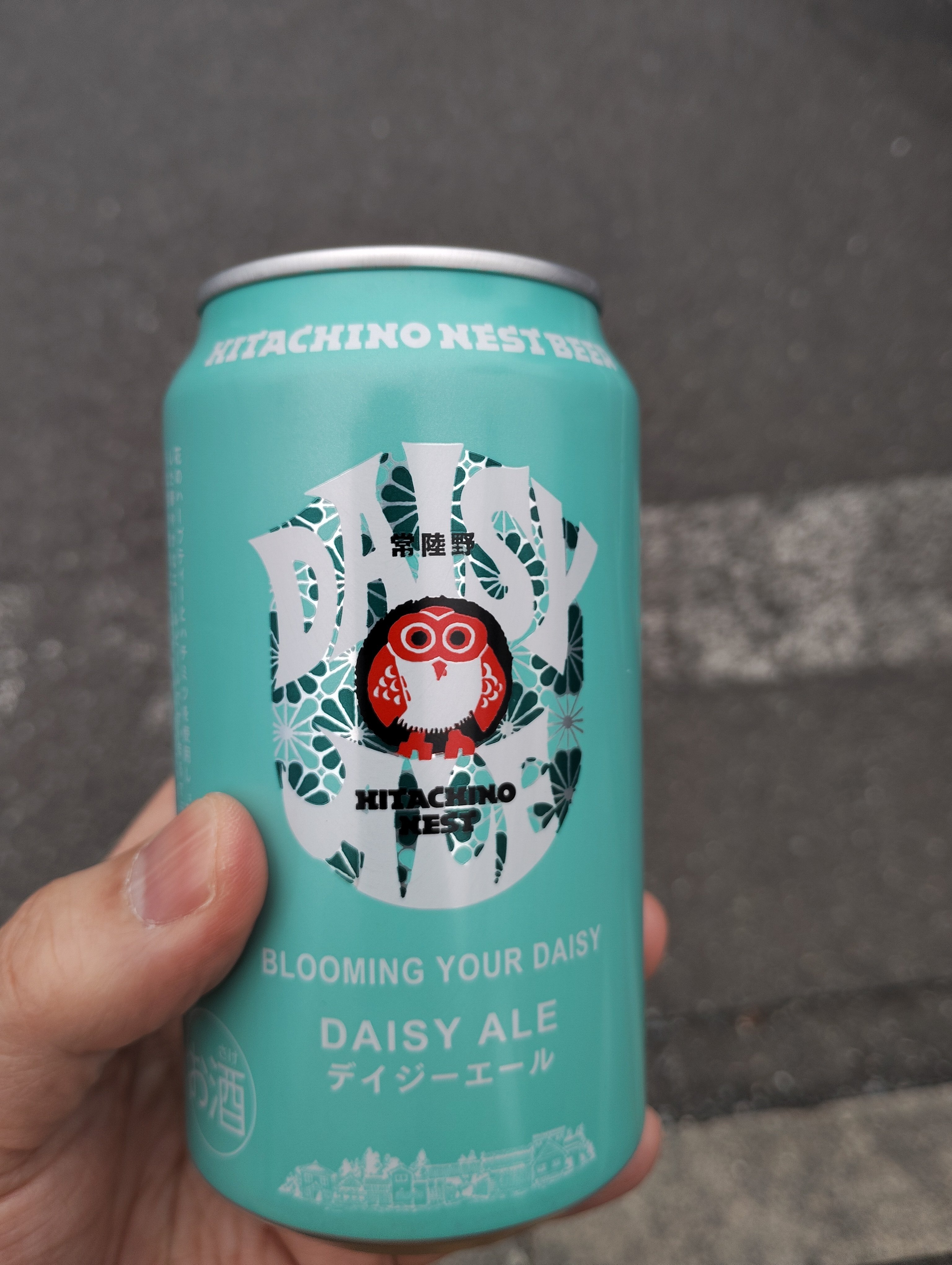 常陸野ネスト デイジーエール（缶ビール）。香りよく苦さをしっかりと