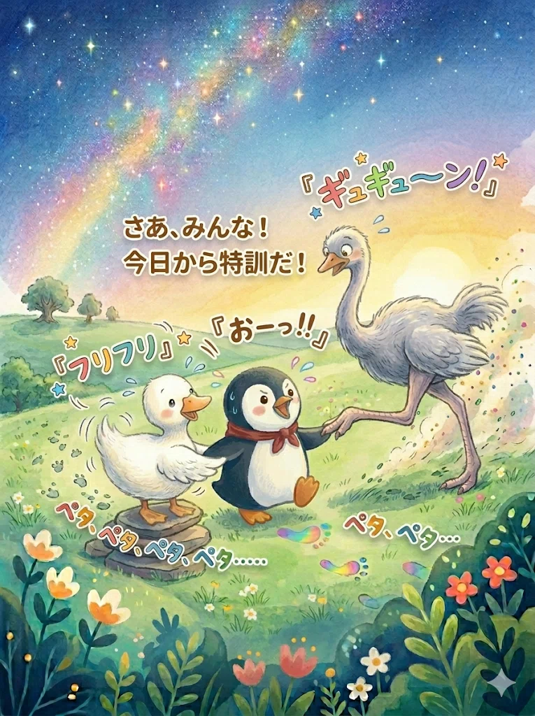 ぺんぺんの 飛べないトリたちの大冒険｜KIKOMAMA