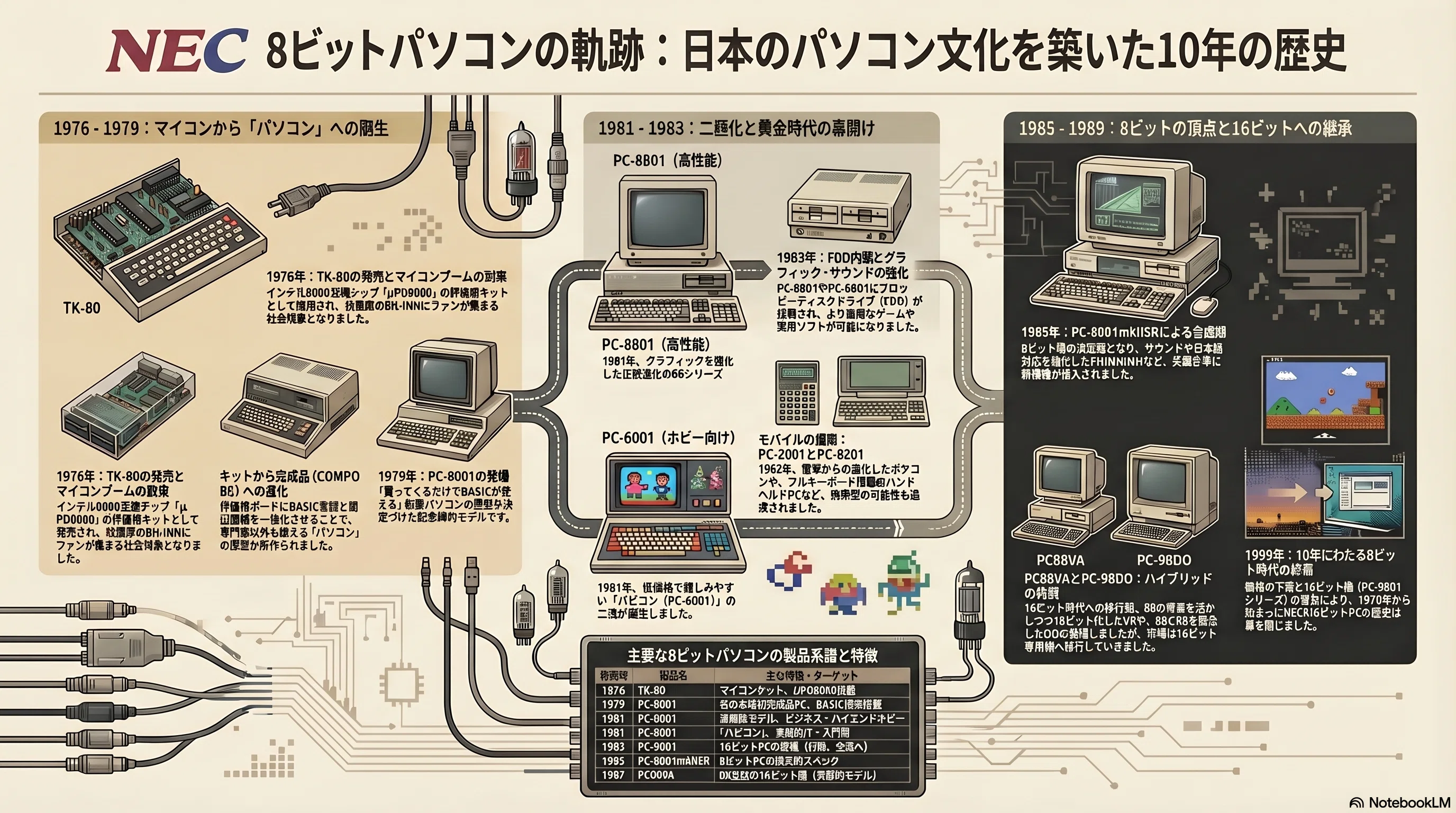 NEC -8ビットパソコンたちの歴史｜kzn