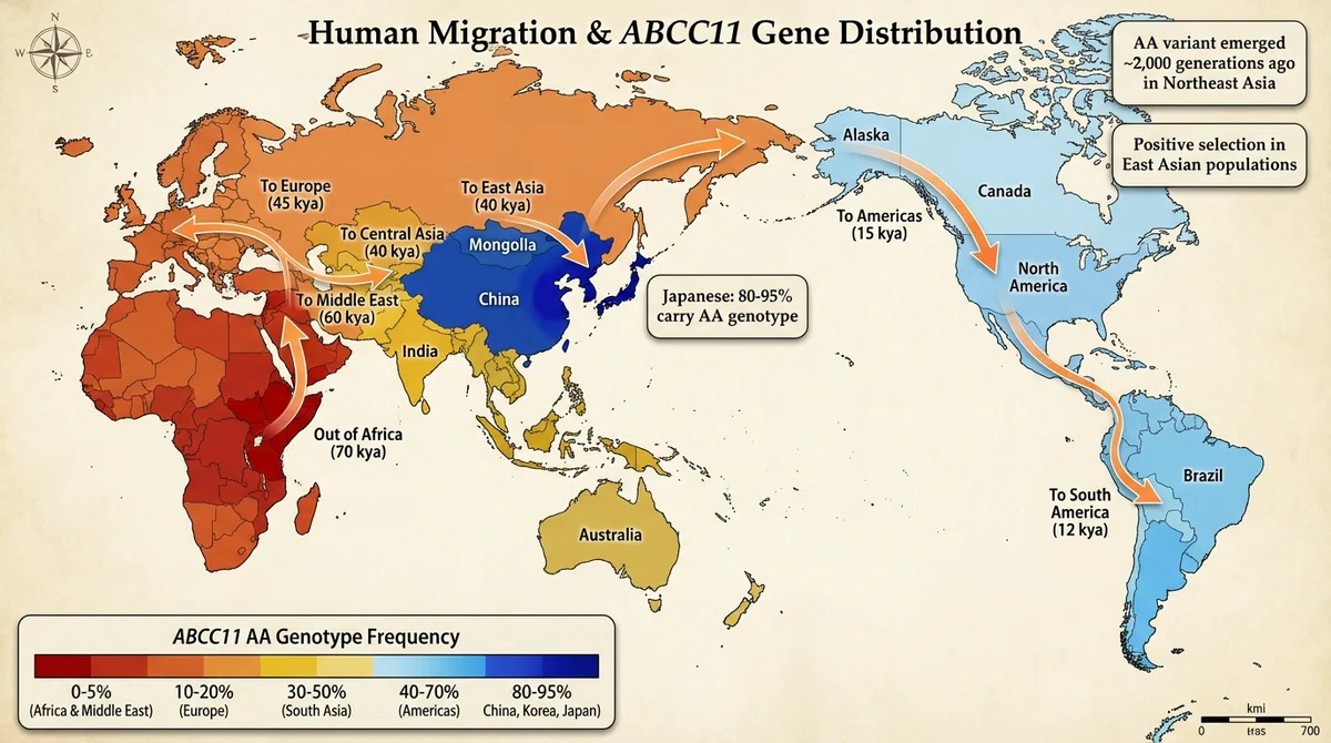 体臭は「清潔感」だけでは決まらない。ABCC11遺伝子の歴史、人類移動、そして日本人のルーツから見えてくること｜佐久間まさはる