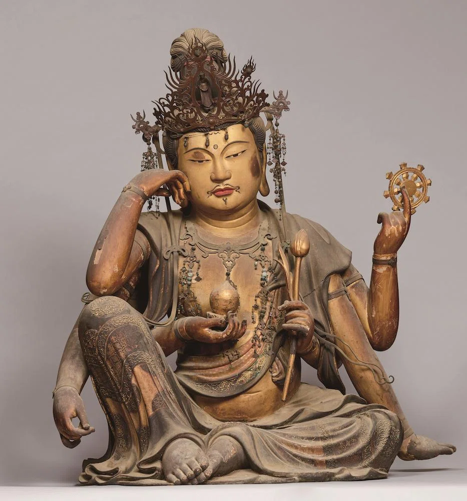 15世紀前 四面地藏王 高19cm V07G30A 銀細工美仏 - | 吉野・大峯 奈良