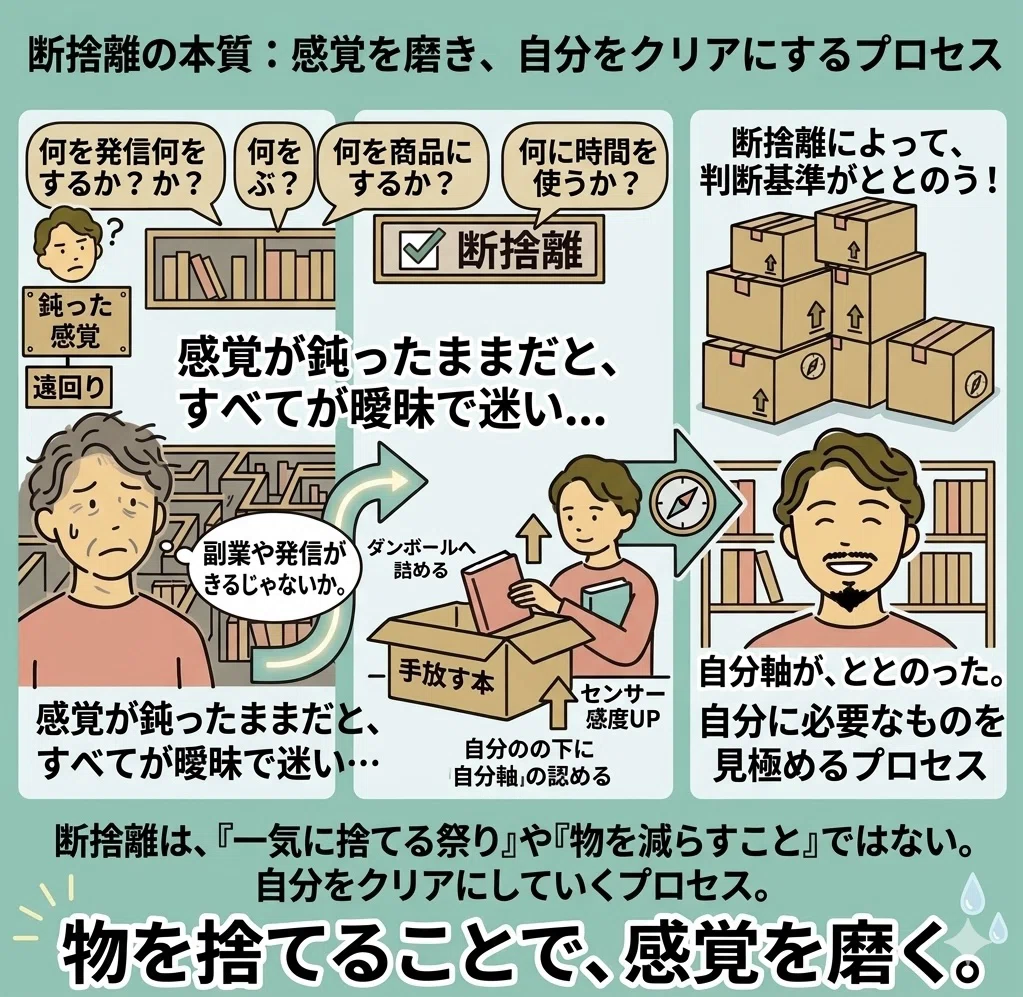 モノが捨てられない…断捨離挫折組へ。僕が本を158冊捨てたられた理由と