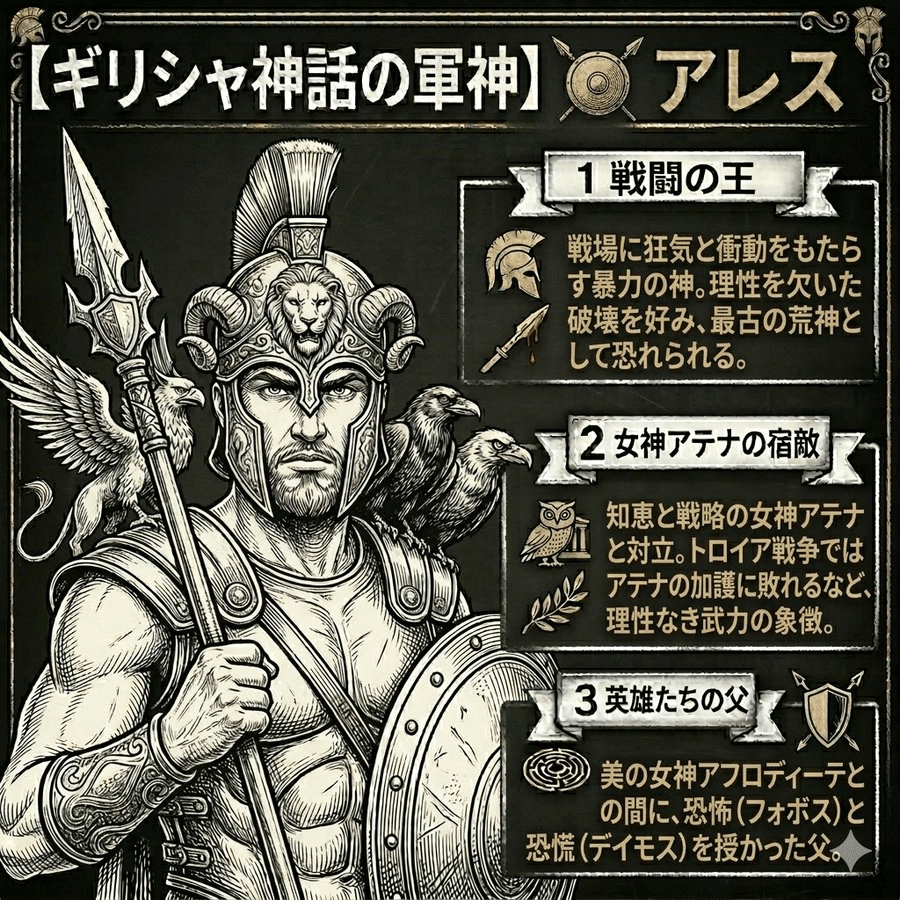 アレスは古代ギリシャの軍神です 高さ60cm 迫力 大型アレス像 60cm ギリシャ神話 インテリア彫刻 手塗装 レプリカ