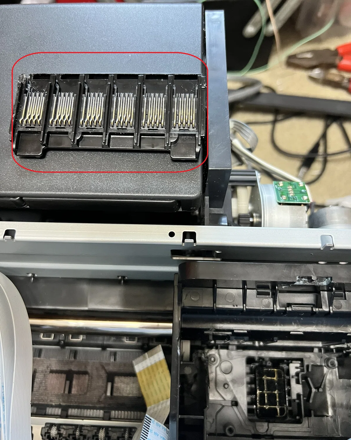 EPSON PM-G4500 のインクカートリッジボックスが動かなくなった｜SAN Fan