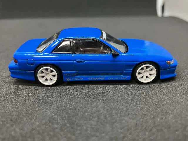 Tarmac Works 1/64 VERTEX Nissan Silvia S13 Blue Metallic TOYO