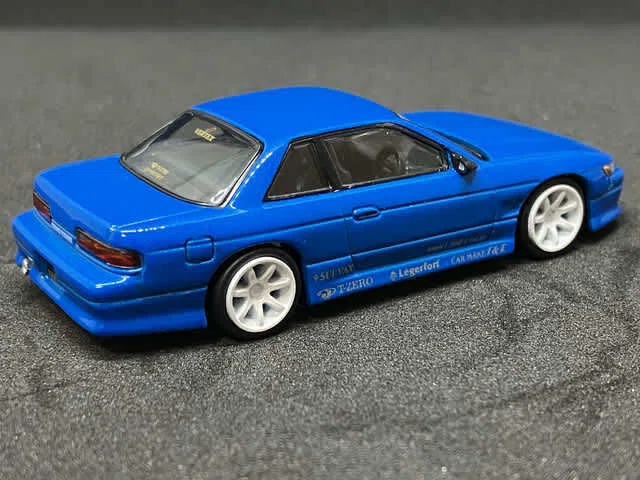 Tarmac Works 1/64 VERTEX Nissan Silvia S13 Blue Metallic TOYO