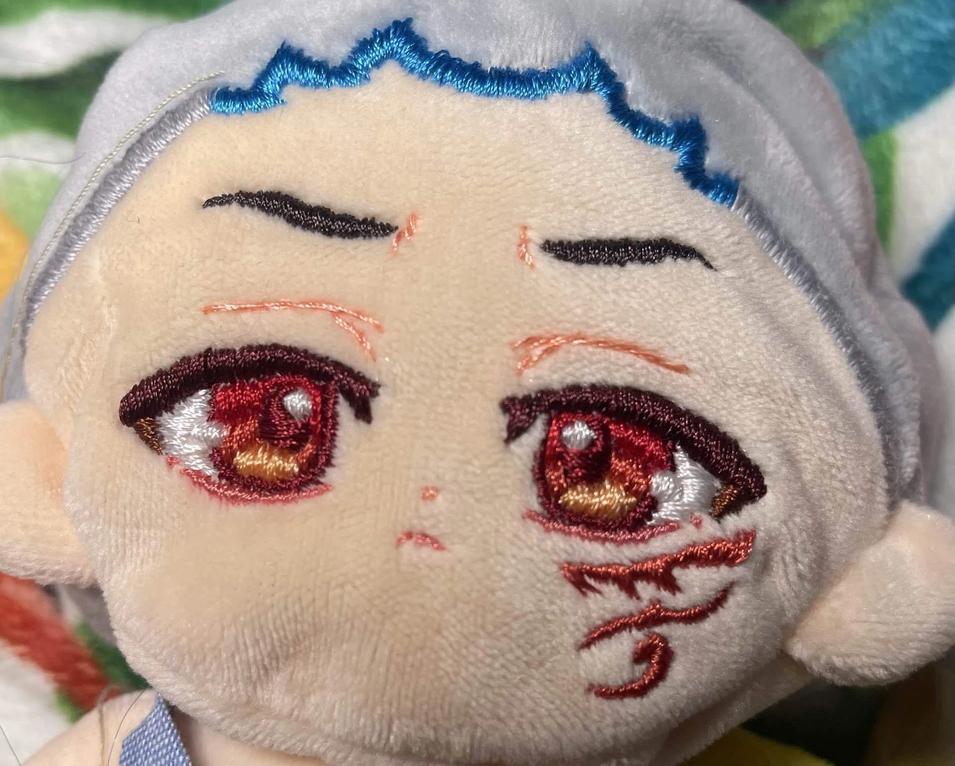刺繍初心者、初めて推しぬいを作る ①顔刺繍編｜野樫