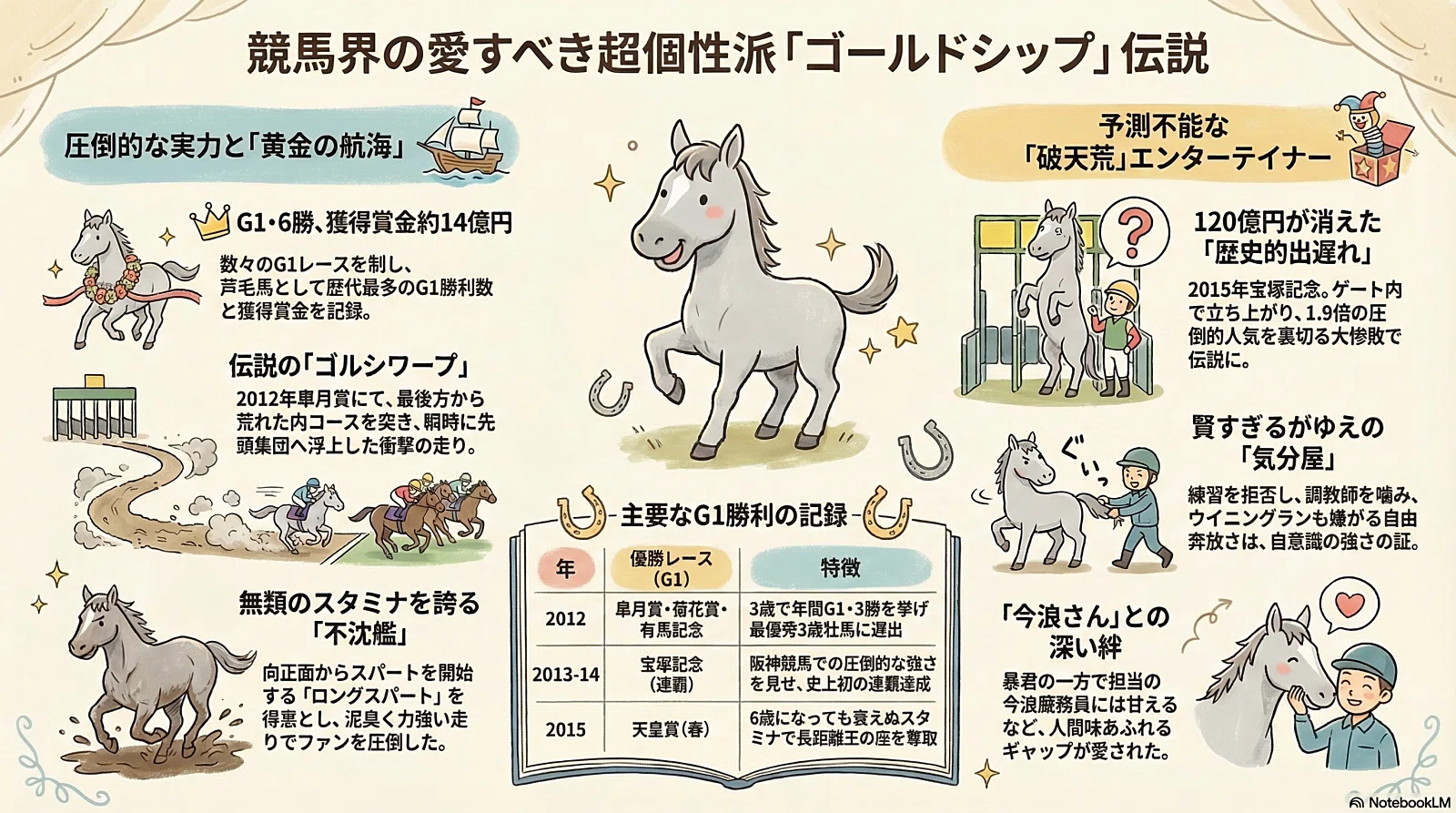 ゴールドシップ ―競馬史に残るエンターテイナー・ゴルシ―｜ハサミおじさん