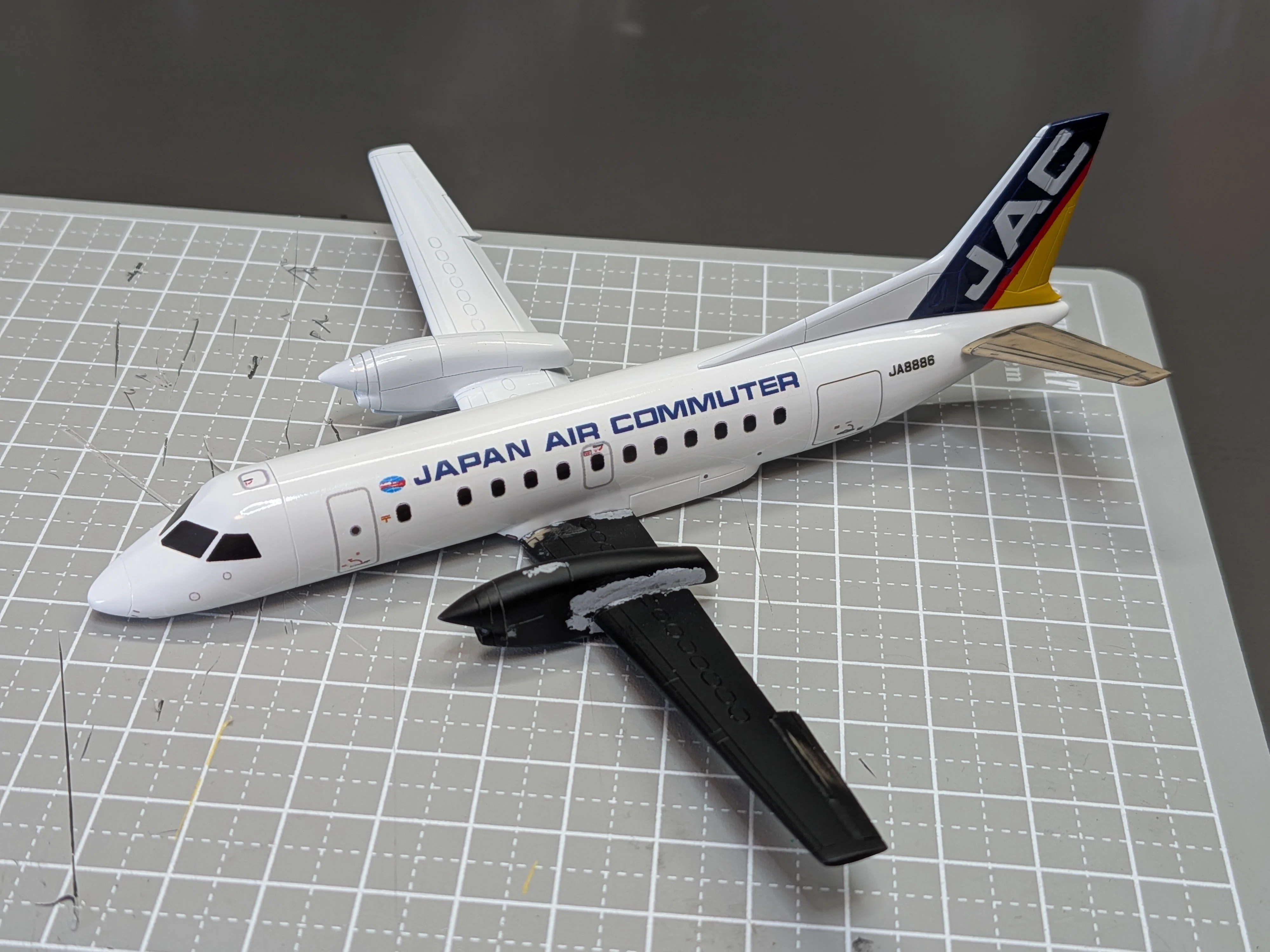 1/144 サーブ340B ③ 完成 旅客機プラモ｜マキビシ小次郎