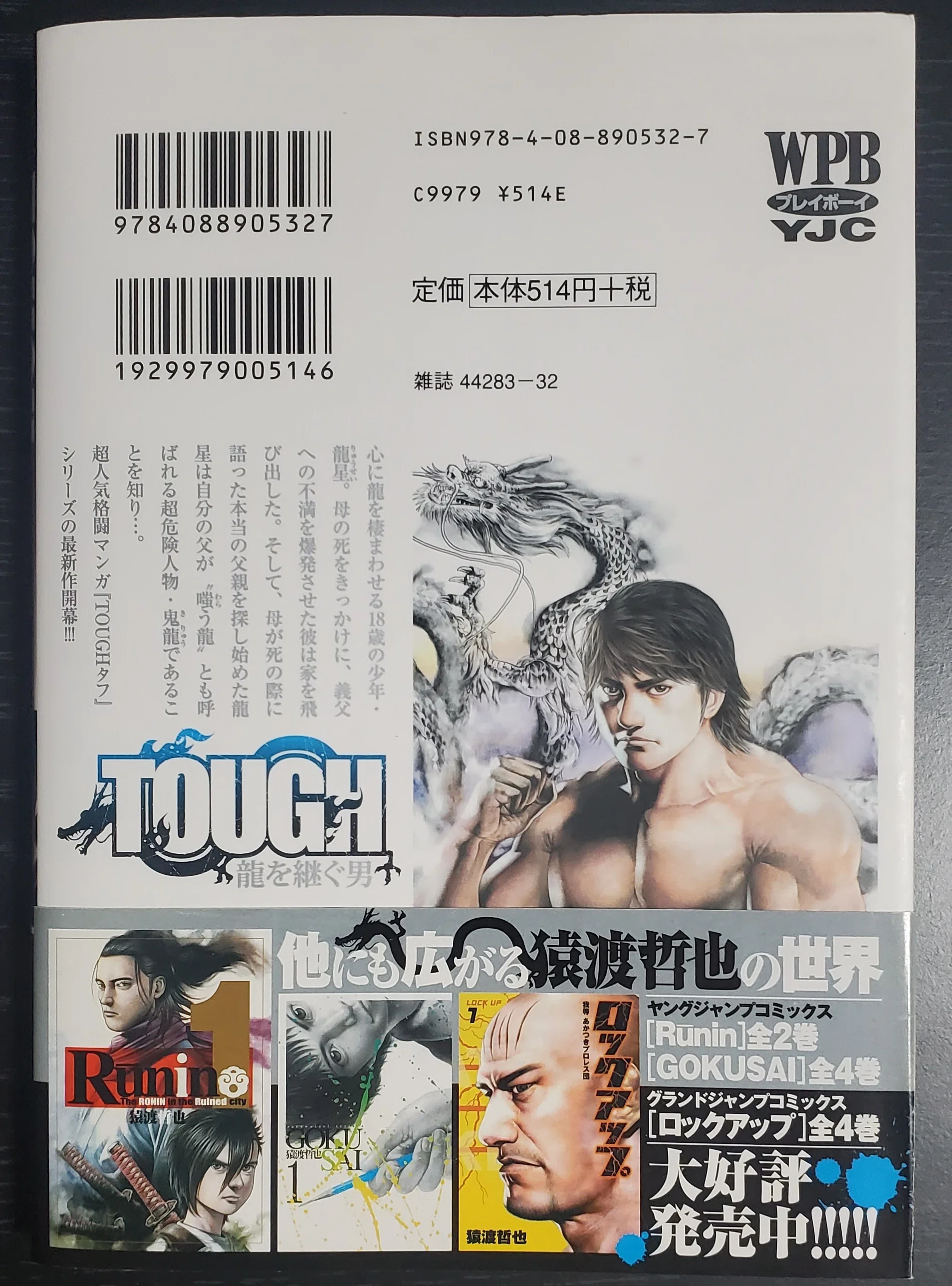 TOUGH外伝 龍を継ぐ男】1巻帯付きゲットだぜ【高校絶版伝タフ】｜空目