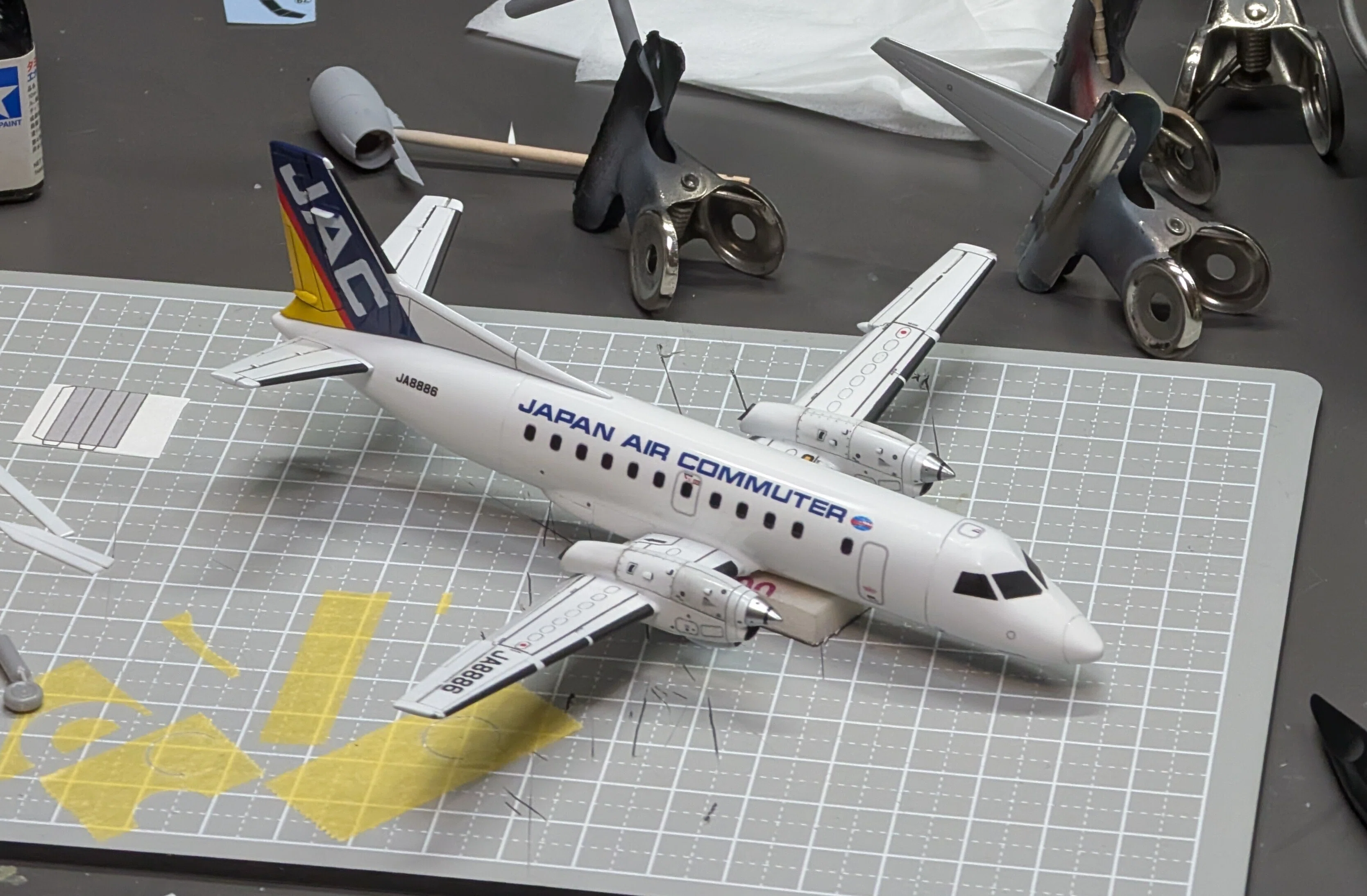1/144 サーブ340B ③ 完成 旅客機プラモ｜マキビシ小次郎