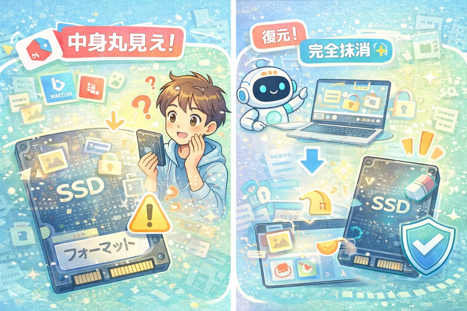 衝撃】その中古SSD、データが完全に消えていない可能性？｜中古