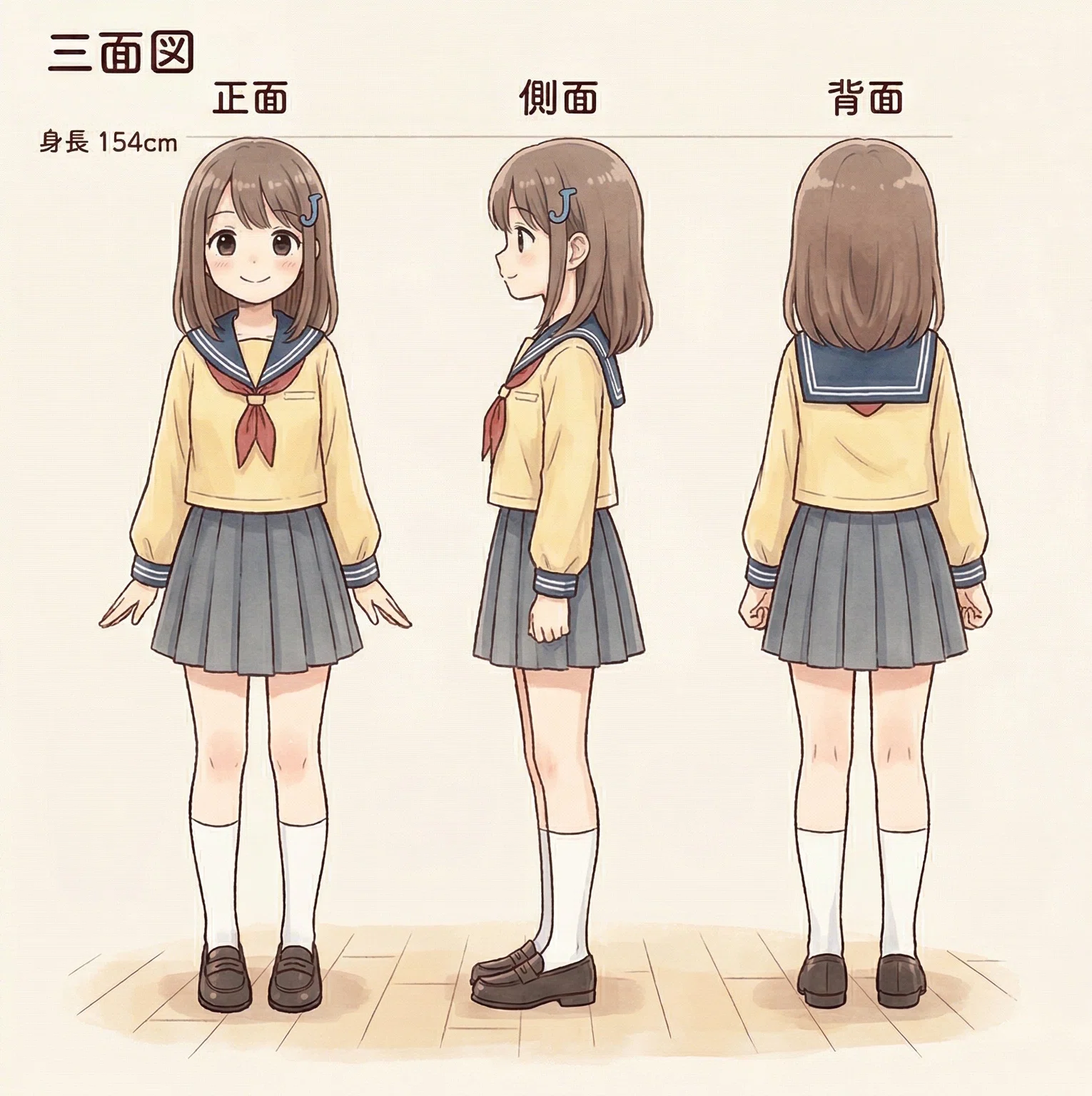 保存版】AIイラストでキャラを完全固定！プロンプトだけで三面図を作る
