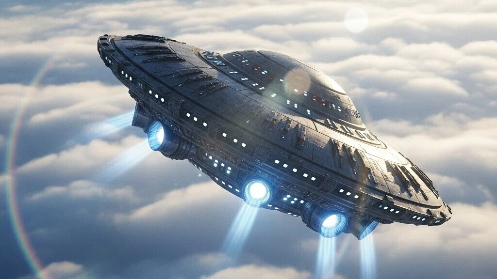 UFO＜AI画像＞/写真販売 AI画像 有料＜40枚：350円＞商用利用可02