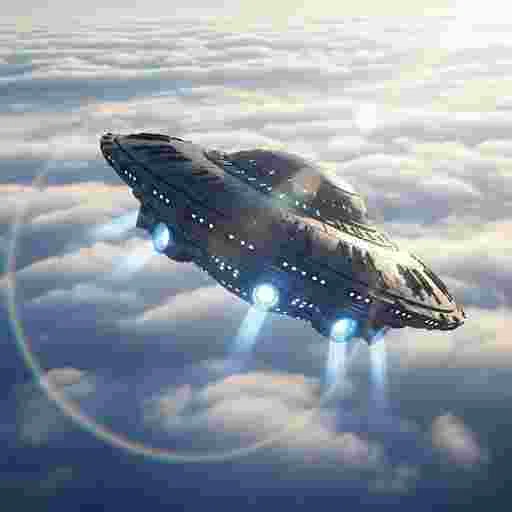 UFO＜AI画像＞/写真販売 AI画像 有料＜40枚：350円＞商用利用可（サンプル）01