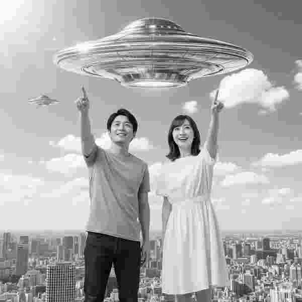  UFO＜AI画像＞/写真販売 AI画像 有料＜40枚：350円＞商用利用可（サンプル）019
