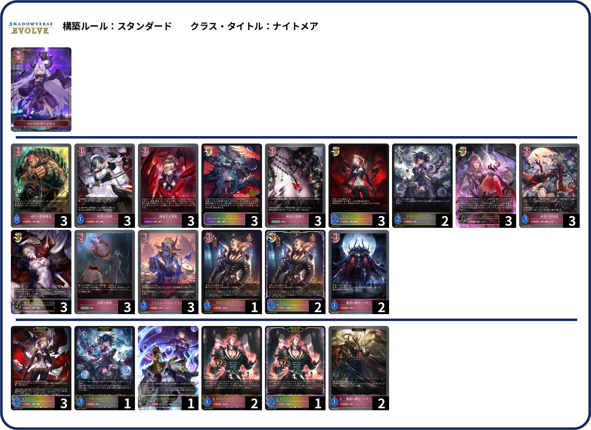 シャドウバースエボルヴ】第19弾「天魔八虐」CS環境（26/03/30~26/04