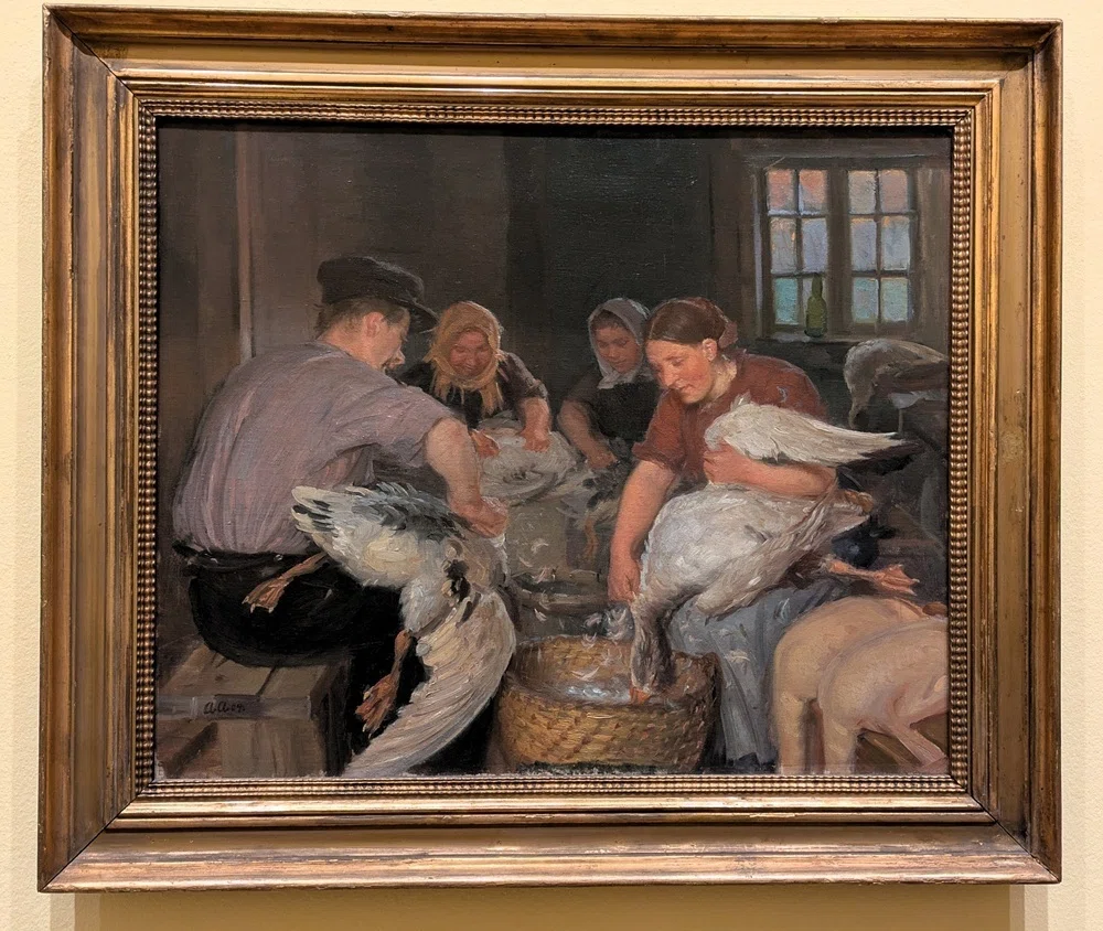 デンマーク Poul Ekelund　絵画　人物画　北欧アンティーク アンナ・アンカー：スケーエンの光を描いたデンマークの画家｜みに