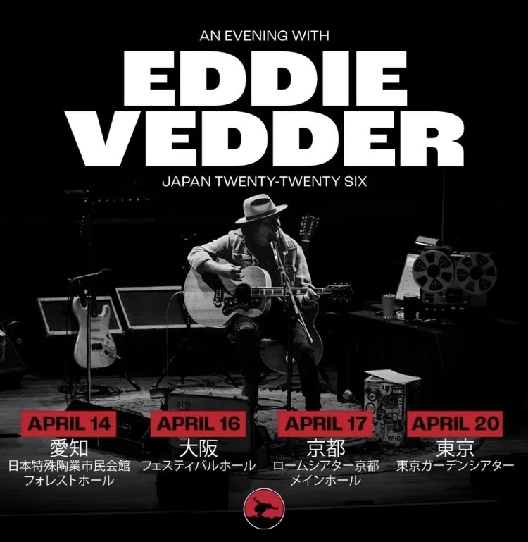 Eddie Vedderが来日する。｜Show