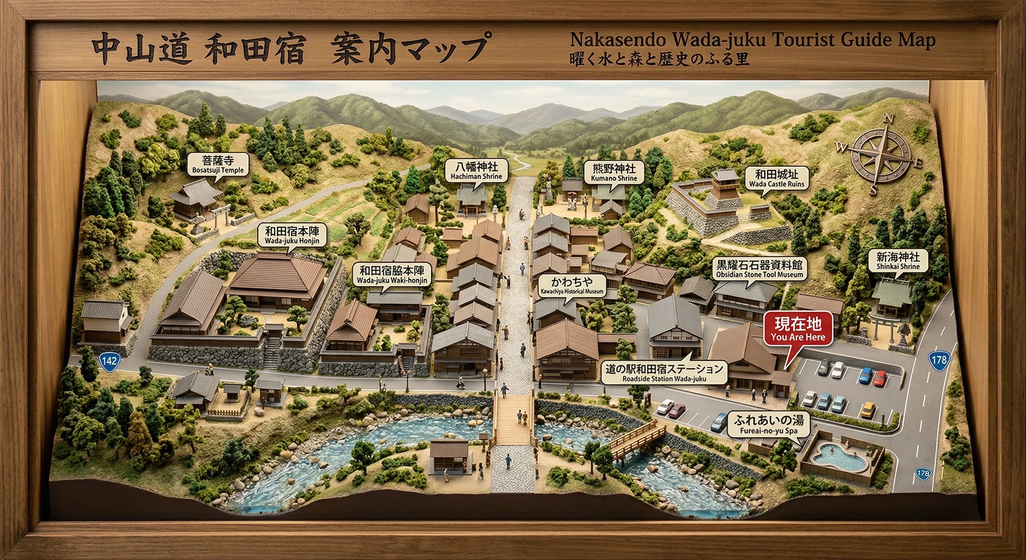 観光地の案内マップをジオラマ＋3DMAP化できるか｜一八十［momoyaso］
