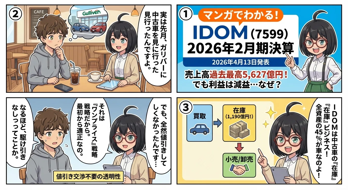 マンガで決算分析】売上5,627億円で過去最高なのに減益——