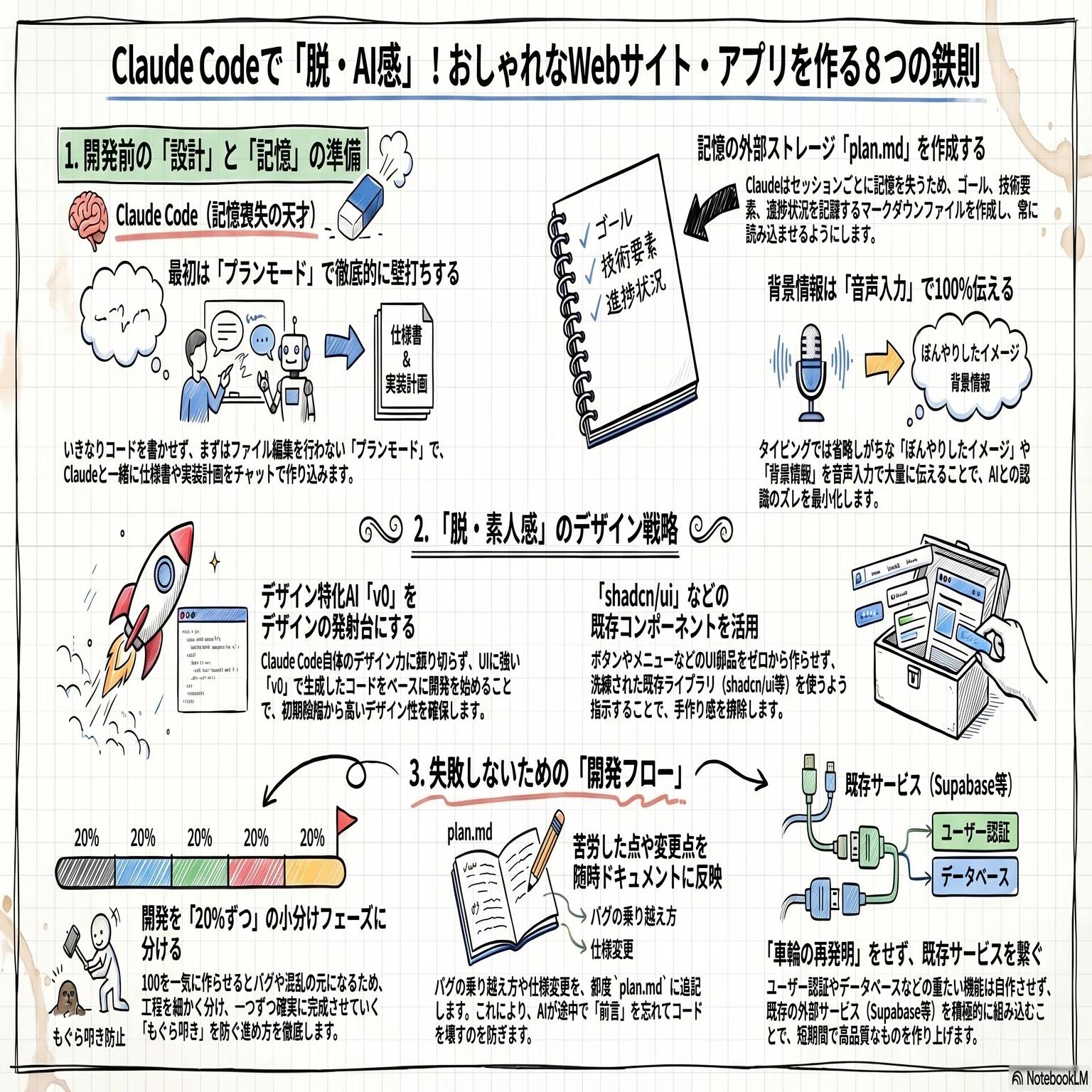 ClaudeCode_YouTube要約_【保存版】Claude Codeで「素人くさいサイト