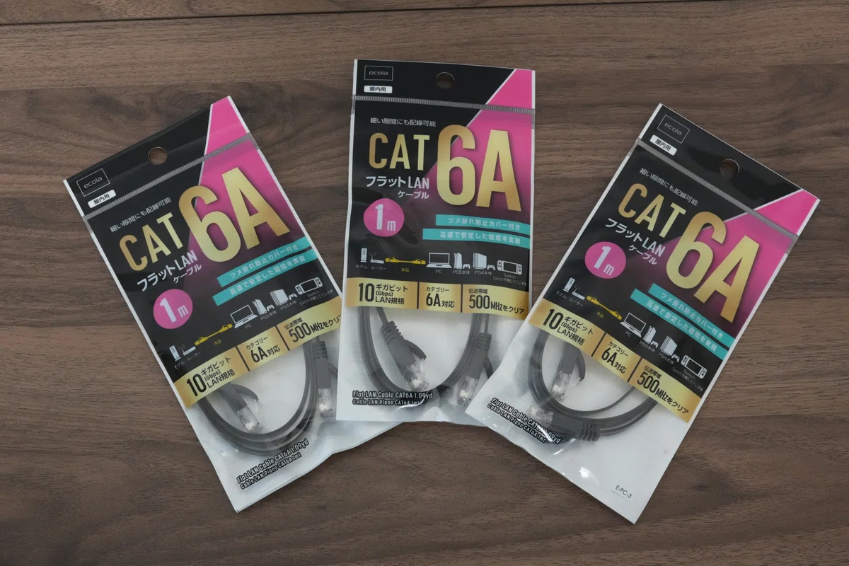 DAISO LANケーブル CAT6A