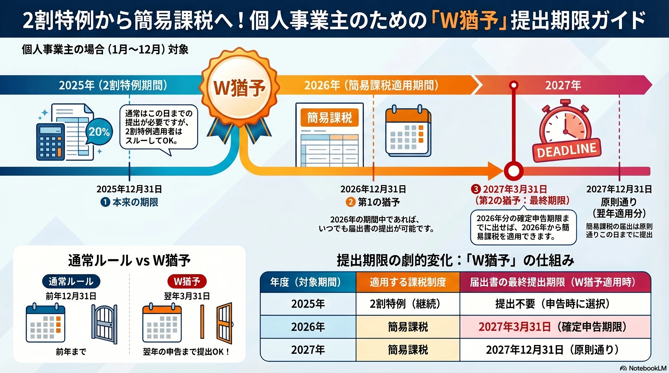 簡易課税の届出、まだ間に合います【2割特例利用者向け】｜廣島 元彦