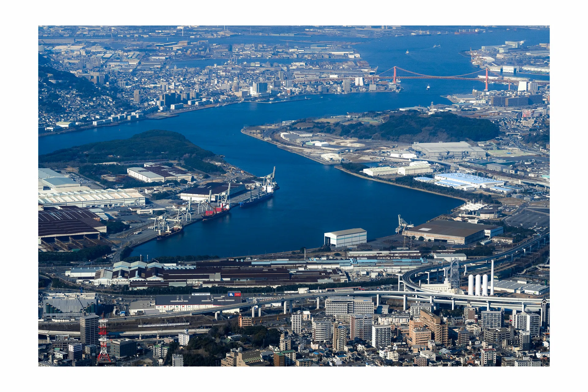 北九州俯瞰 若戸大橋と共に｜青おび