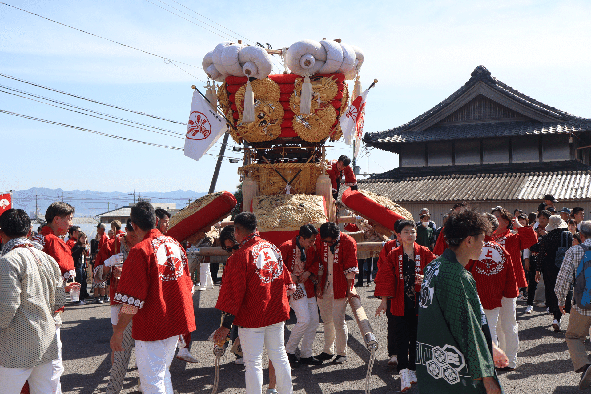 太鼓台 2025年10月5日(日) 西条下島山上組太鼓台新調御披露目㊗️ 上組太鼓台
