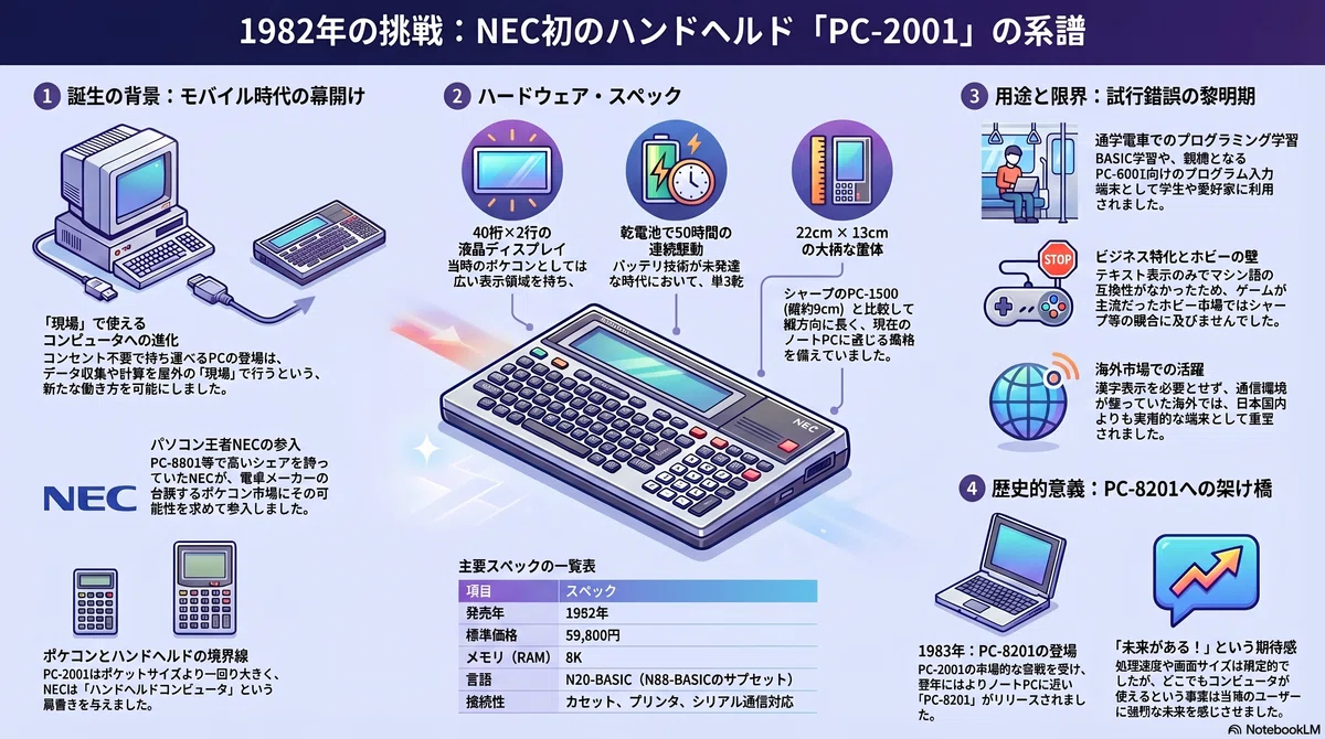 PC-2001 - NECのポケコン｜kzn