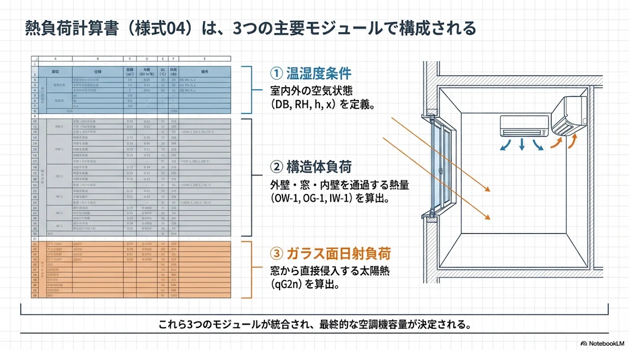 茶本準拠》：空調熱負荷計算書（様式04）の技術的詳述と実務運用ガイド