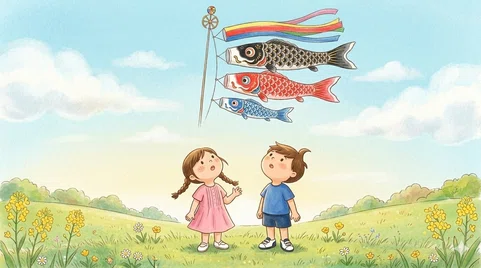 無料】こどもの日の由来を伝えるかみしばい｜3・4・5歳児向け｜たろは
