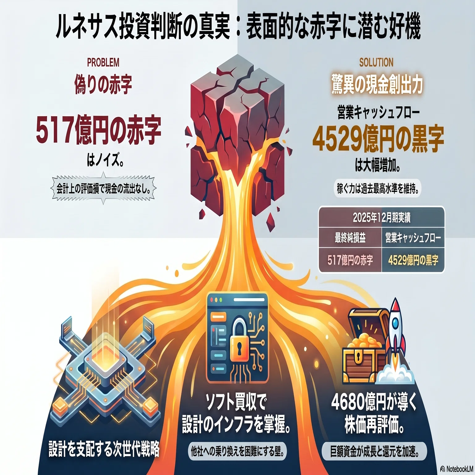 ルネサスエレクトロニクス（6723）：517億円の最終赤字に隠されたNon