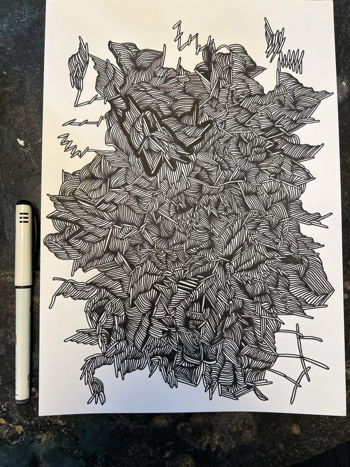 縁辺部で鈍化する描写と過去と現在を等価に投影する描画画面と。｜objet_texture