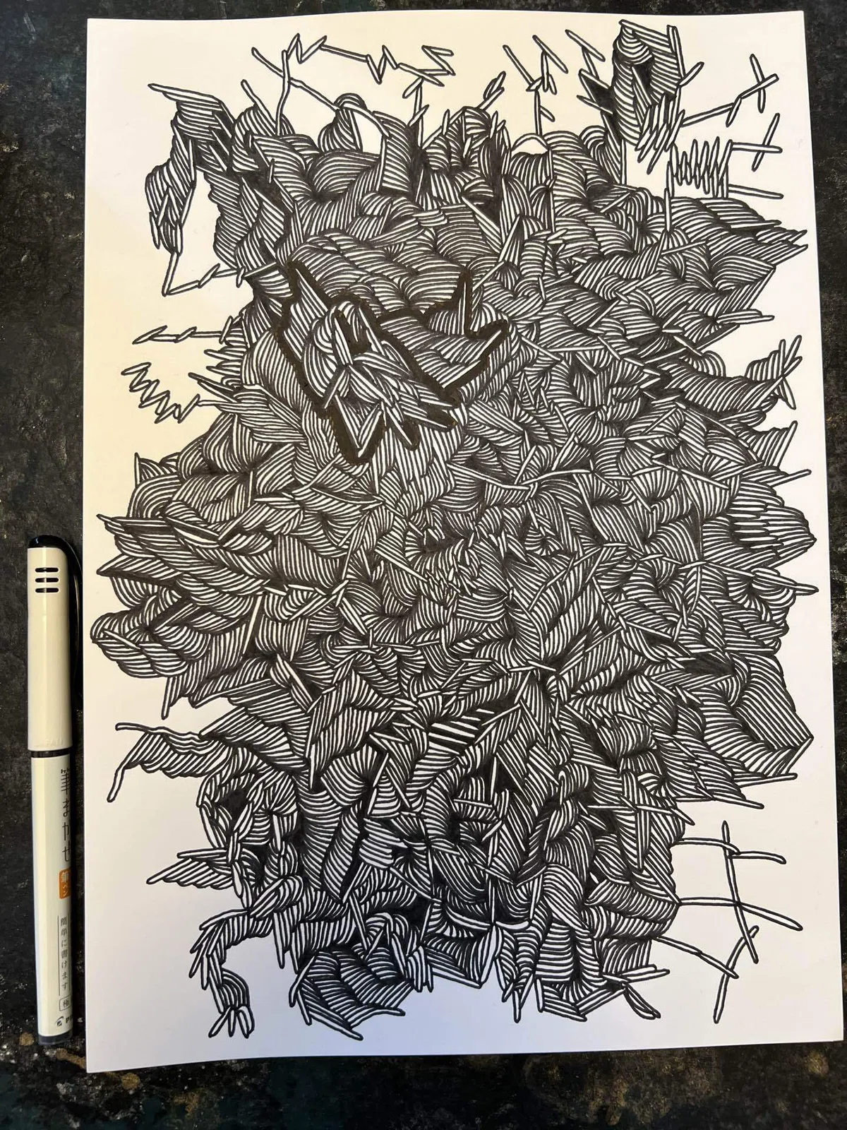 縁辺部で鈍化する描写と過去と現在を等価に投影する描画画面と。｜objet_texture
