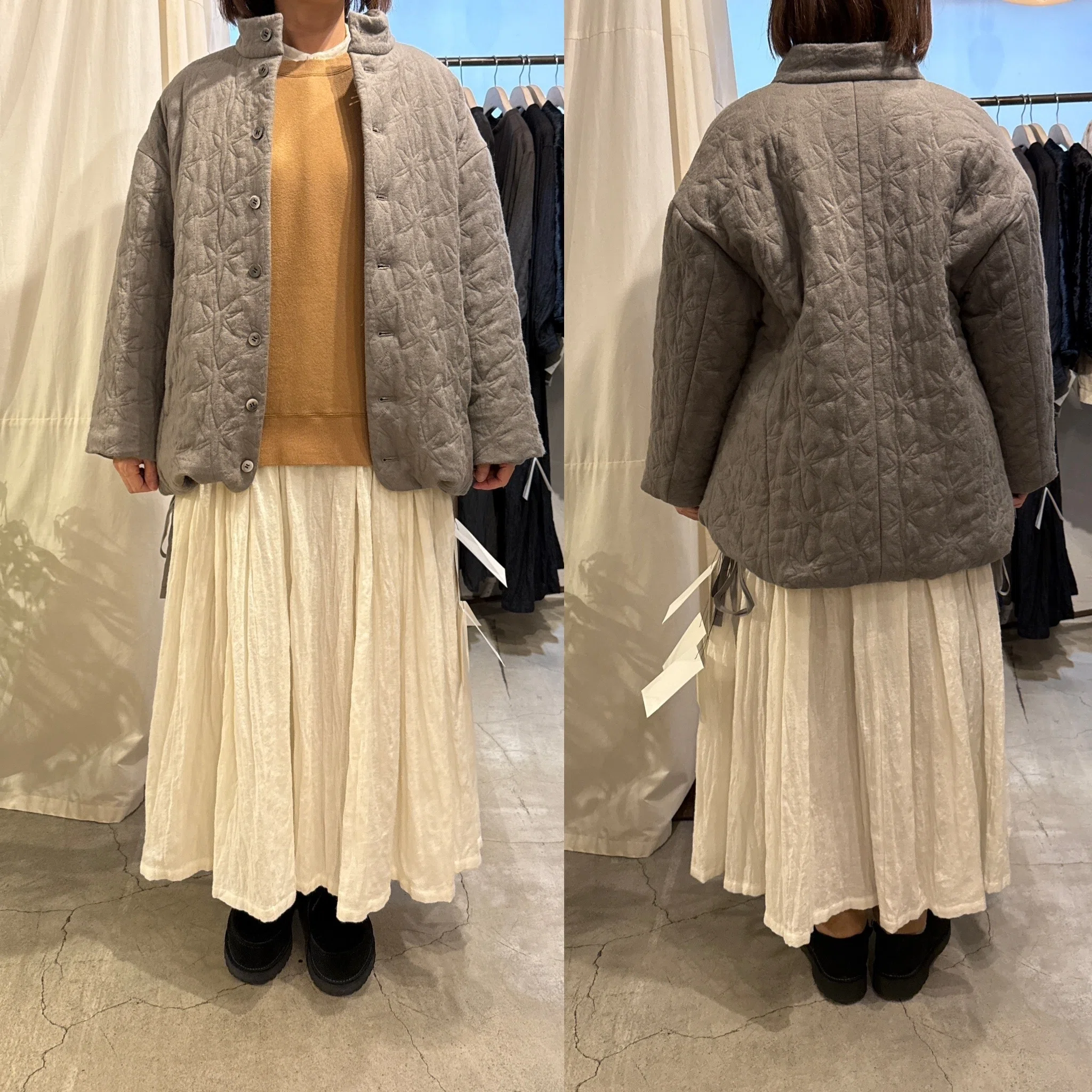 suzuki takayuki 2026-27 秋冬コレクション_展示会での着画でご紹介.4