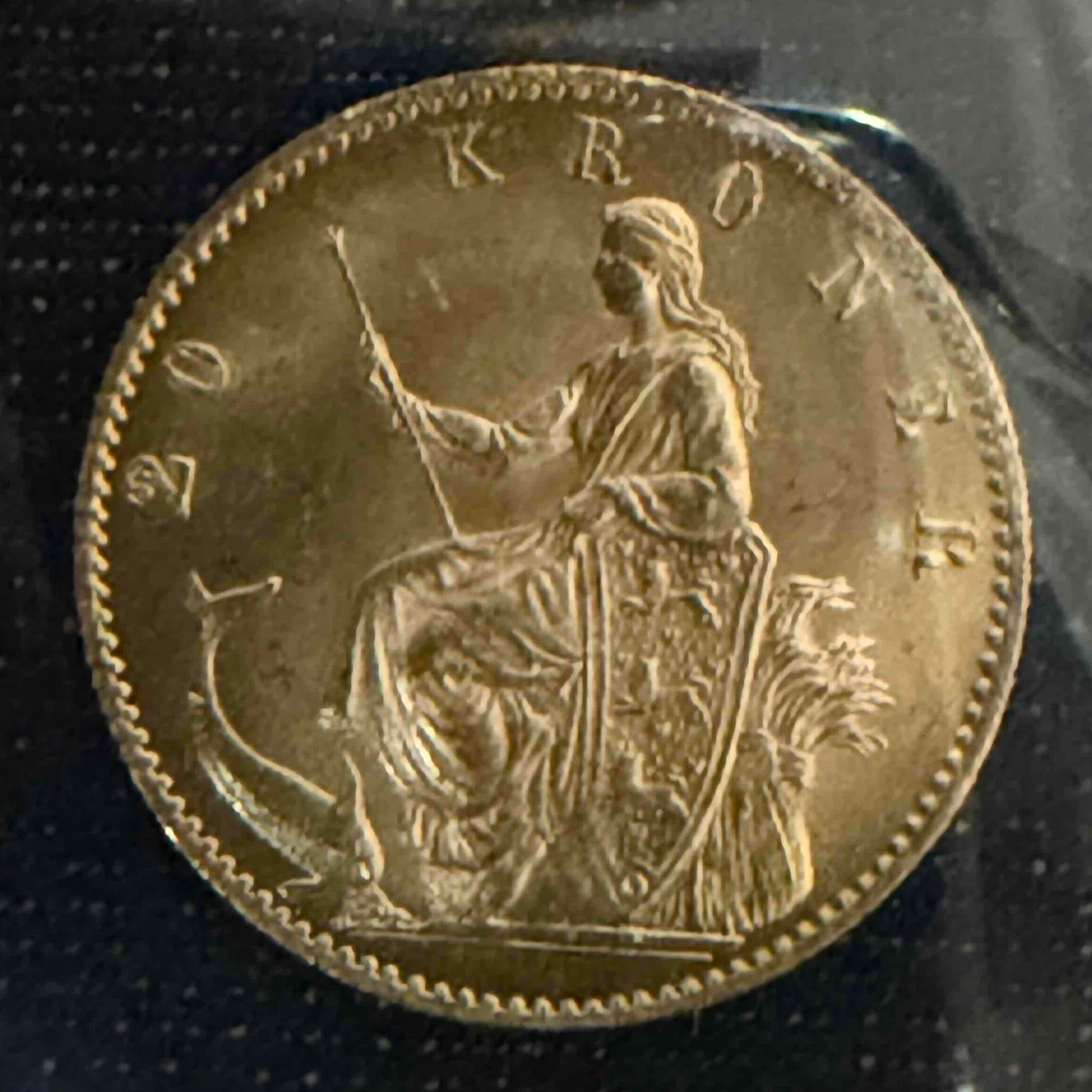 🪙デンマーク王国の誇り クリスチャン9世 20クローネ金貨（1890年）｜丸狐