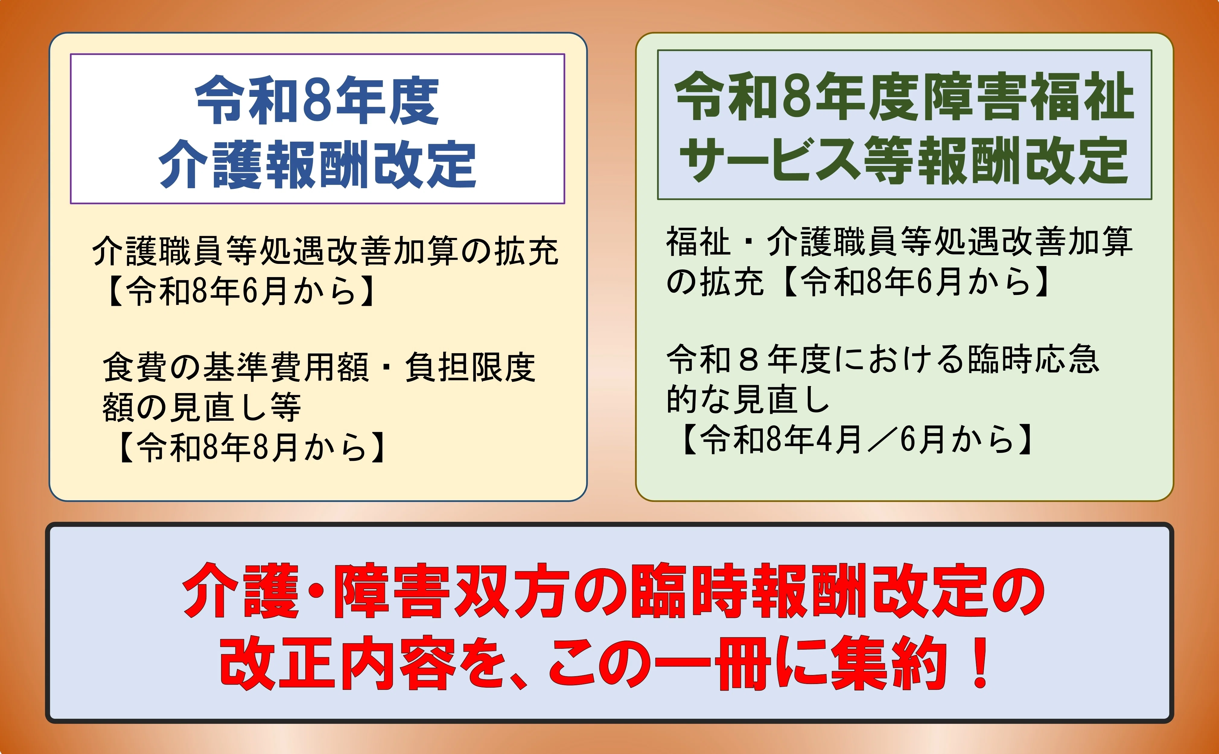 介護・障害 処遇改善の改正点 令和8年6月版』ウェブコンテンツ（最終