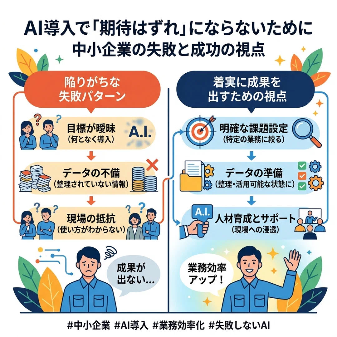 AI導入で避けるべき典型的な落とし穴