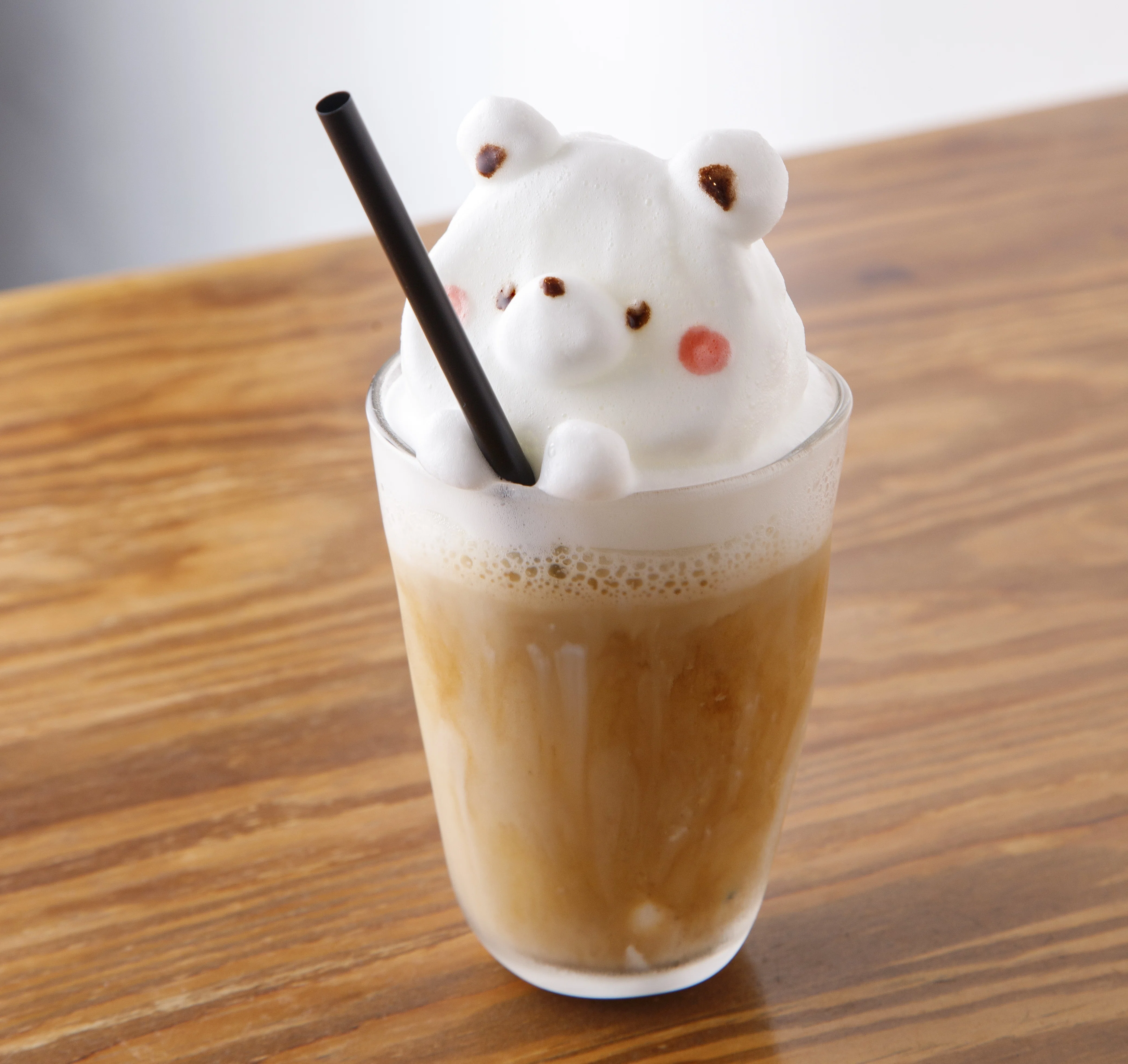 うるしまる　doroラテアート大きいサイズ(即購入不可) ストローをモチーフに取り入れた、アニマルラテ。丸みをおびた立体