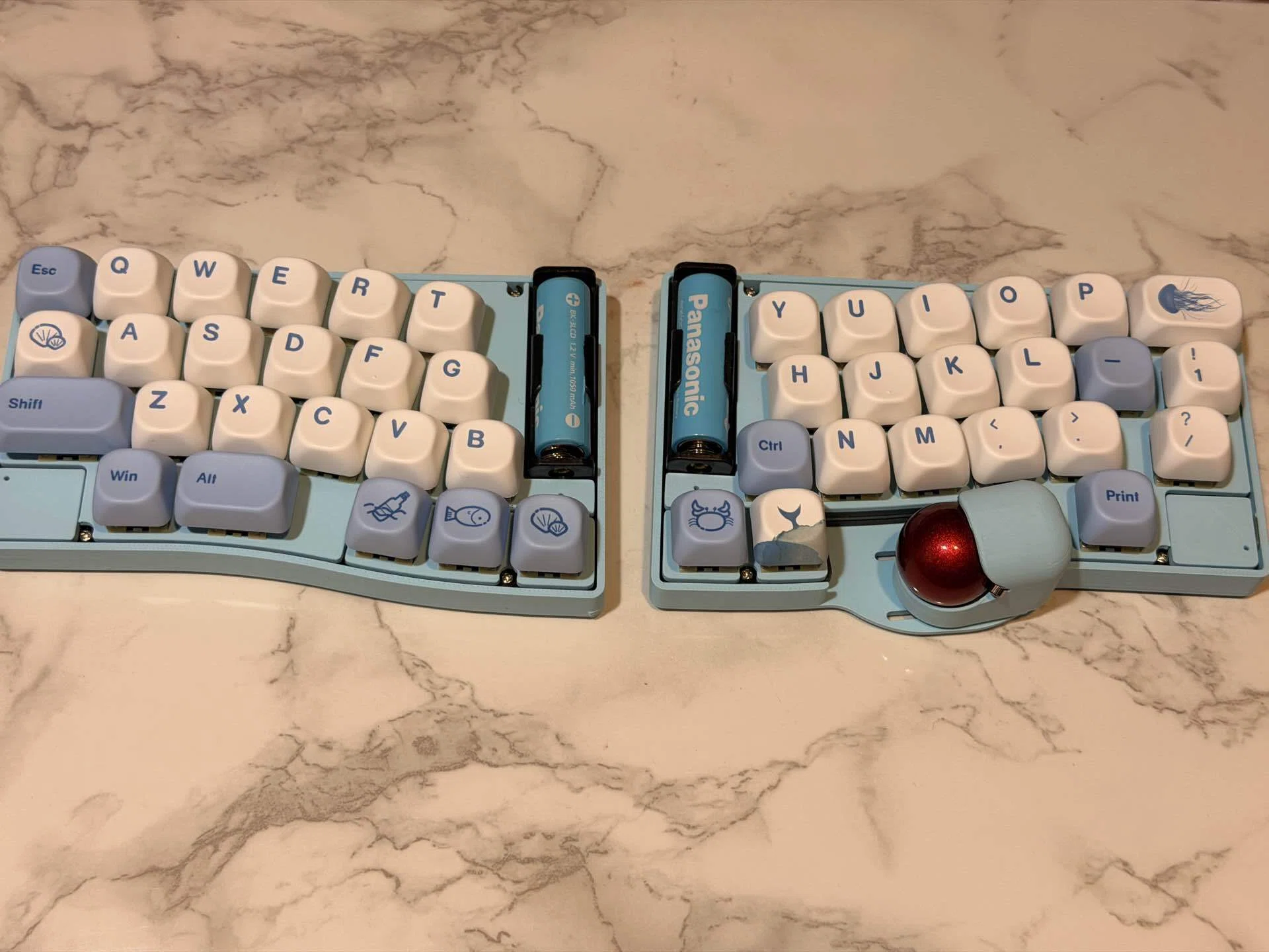 【作成後未使用】soa44 安全な充電池タイプ 分割無線キーボード キーケット2026に行ってきた話。【soa44】｜産本まぐろ|日々の記録