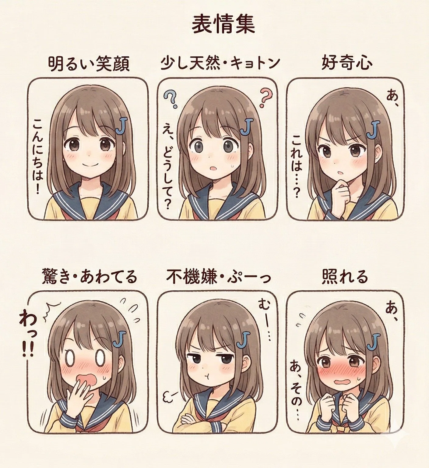 資料室】4コマ漫画のキャラクター設定と生成AIでの作り方｜ヨチオ