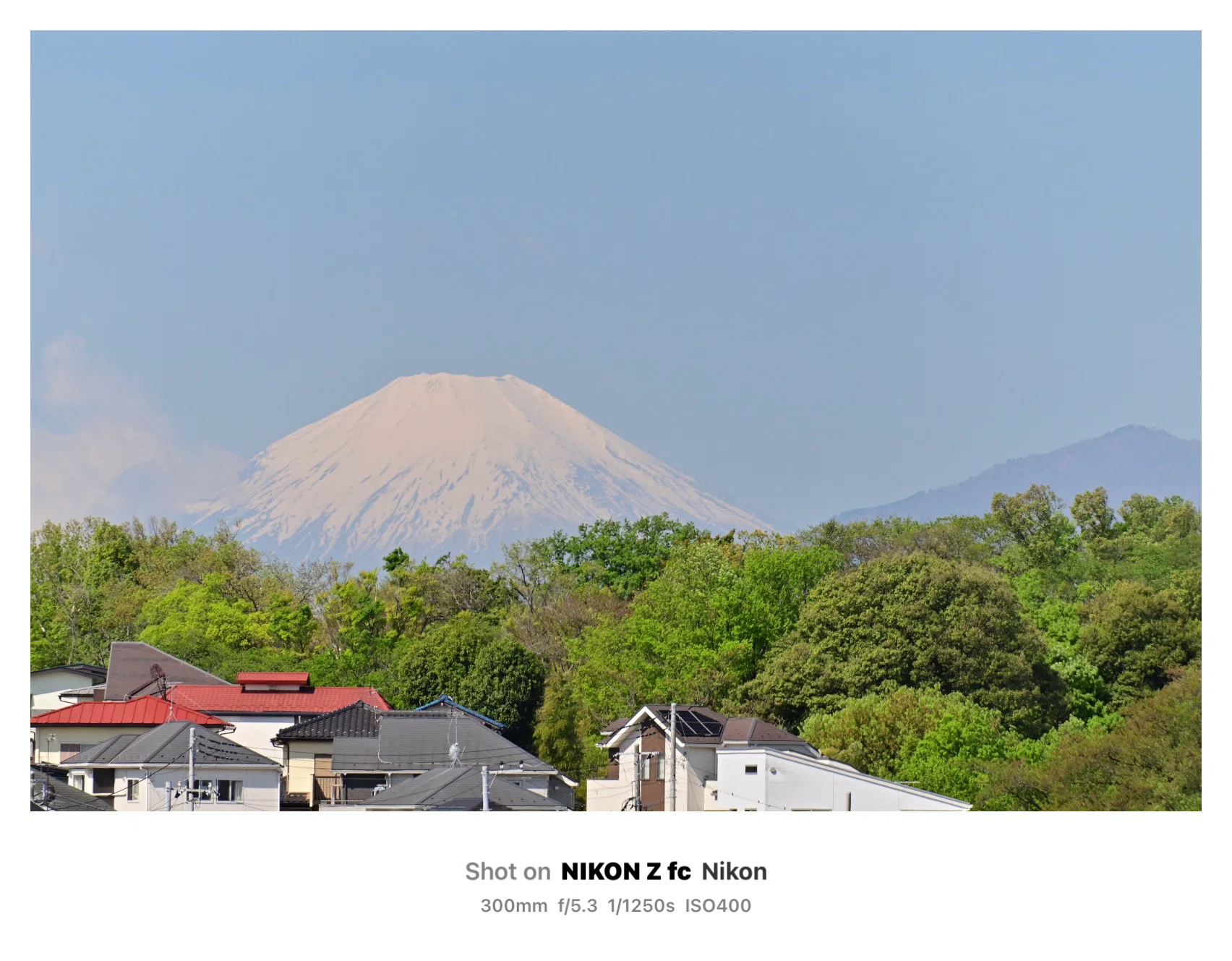 快晴・富士山・70-300・ご近所散歩｜SuzukenSambar