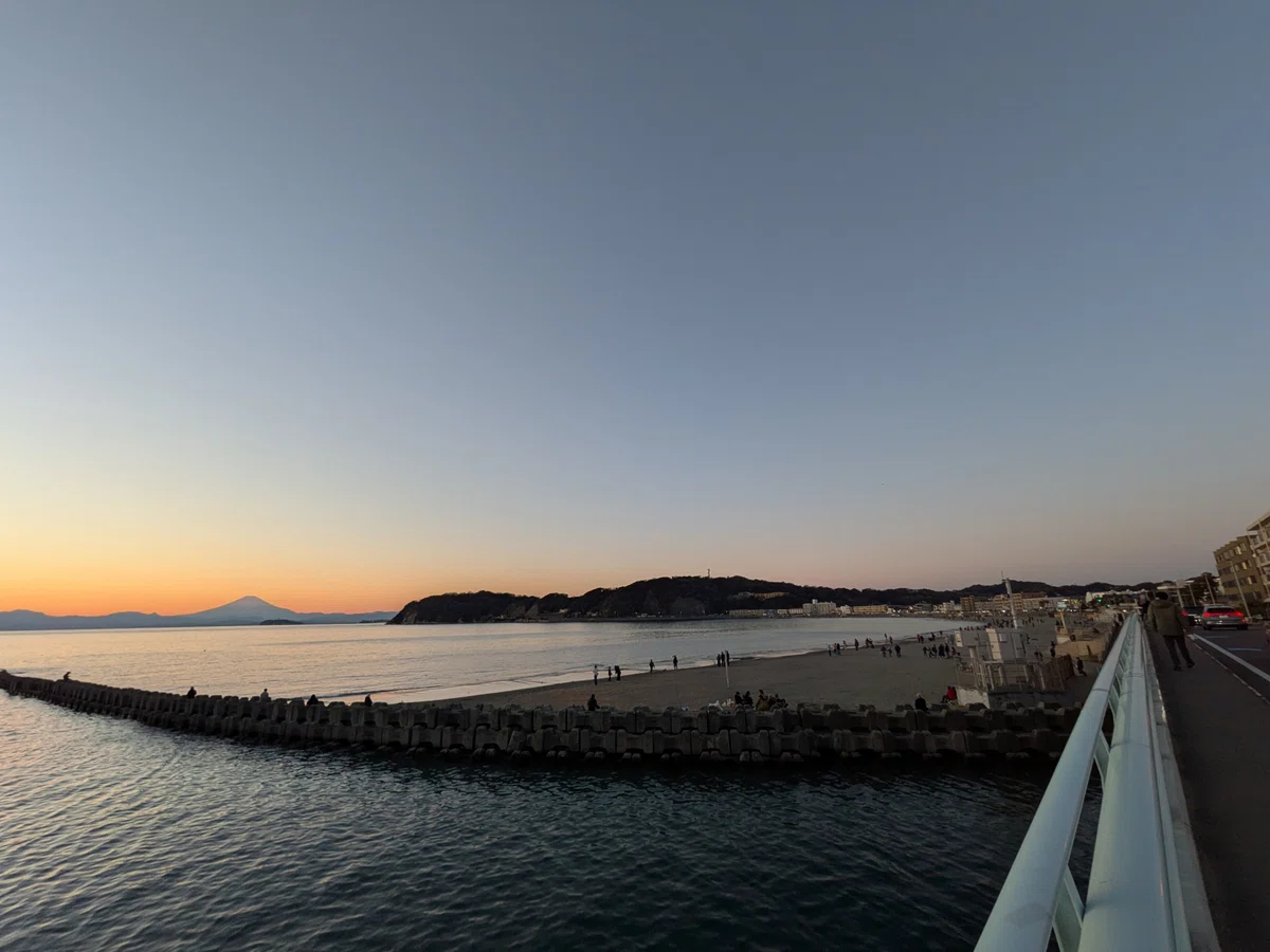逗子海岸 夕日