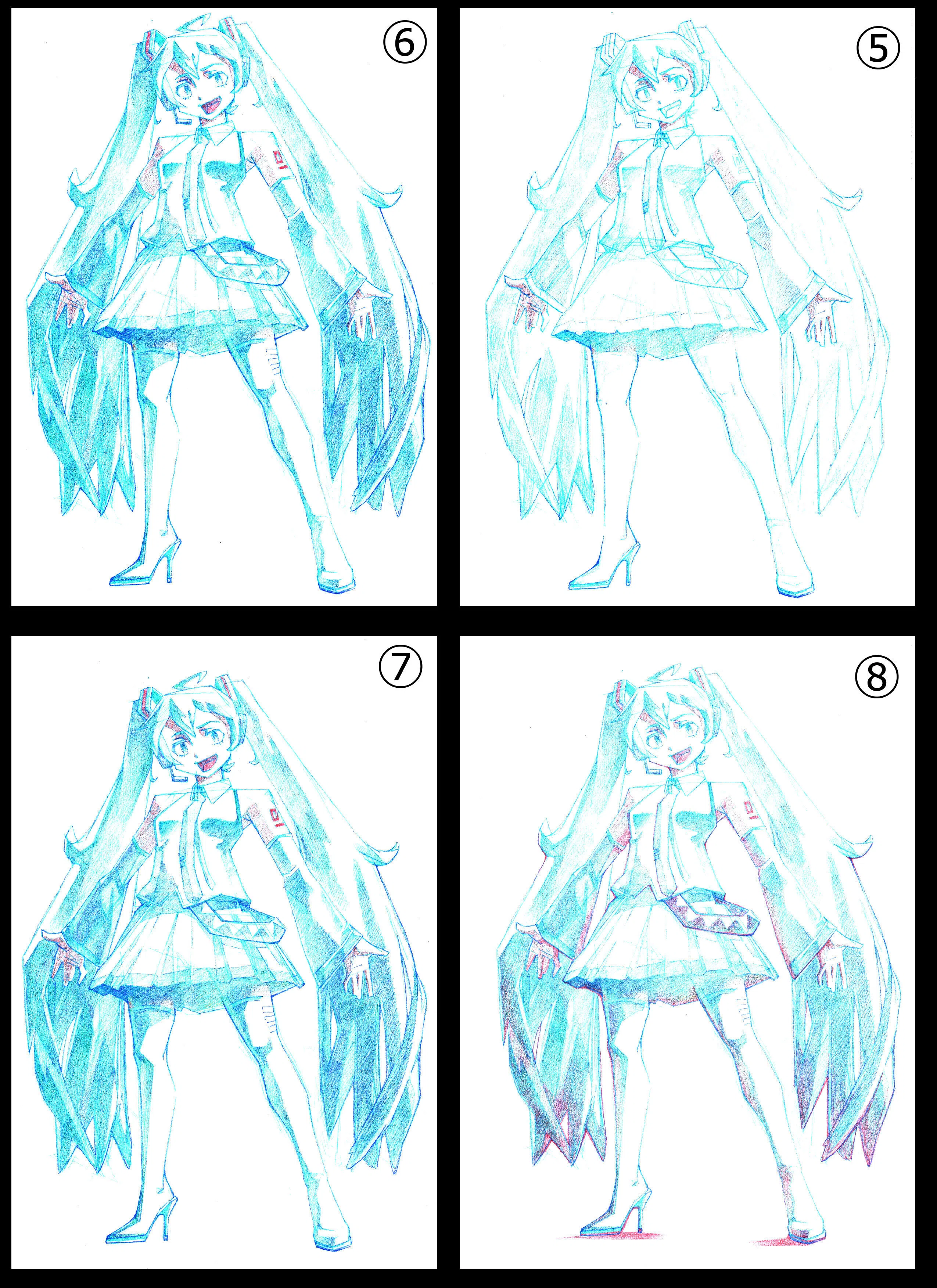 全身の絵って描けますか？初音ミクで描いてみた。｜『アウトプットだよ