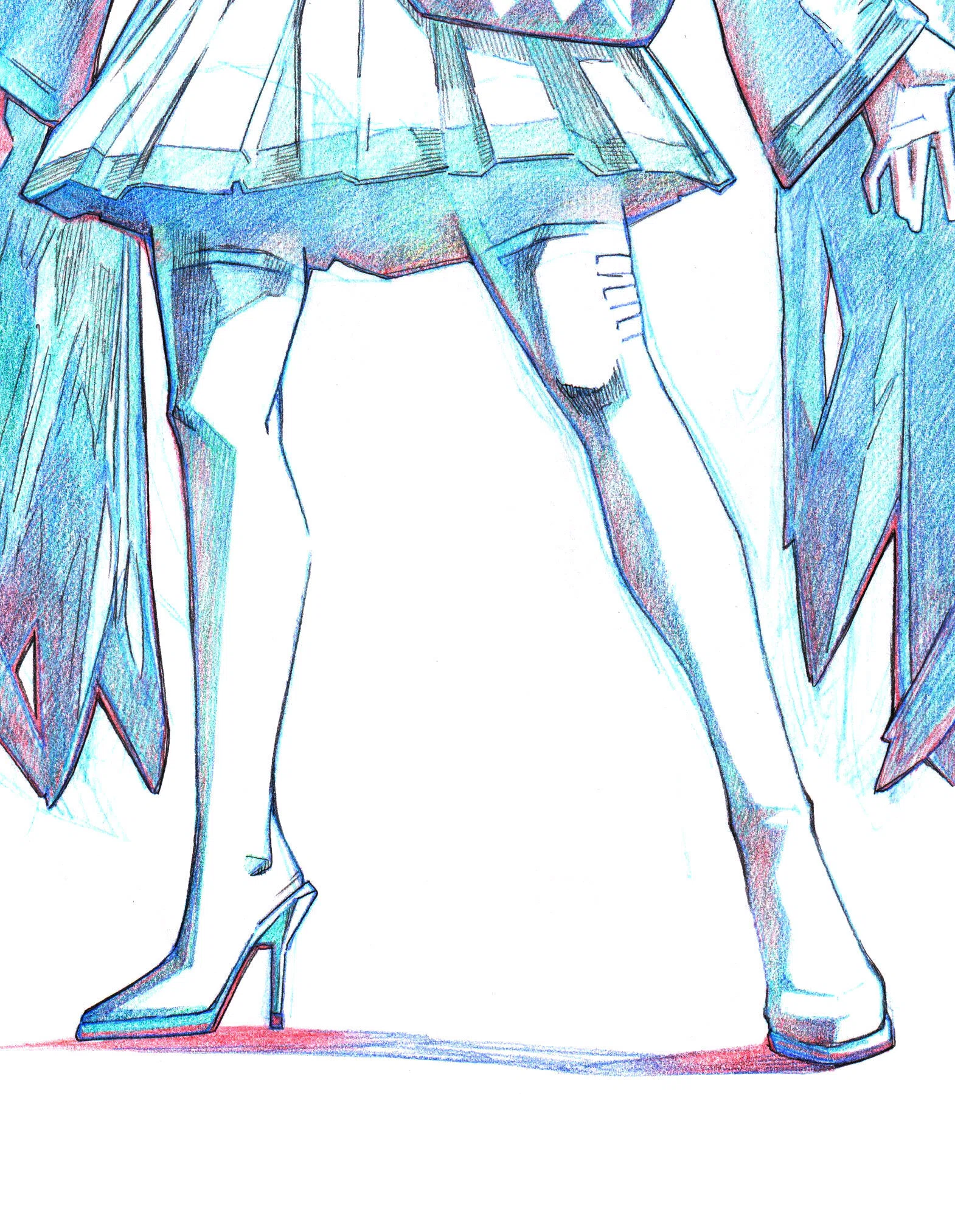全身の絵って描けますか？初音ミクで描いてみた。｜『思索を深める