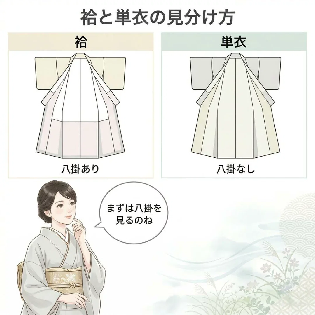 袷と単衣の見分け方と仕立ての違い｜きもの北條