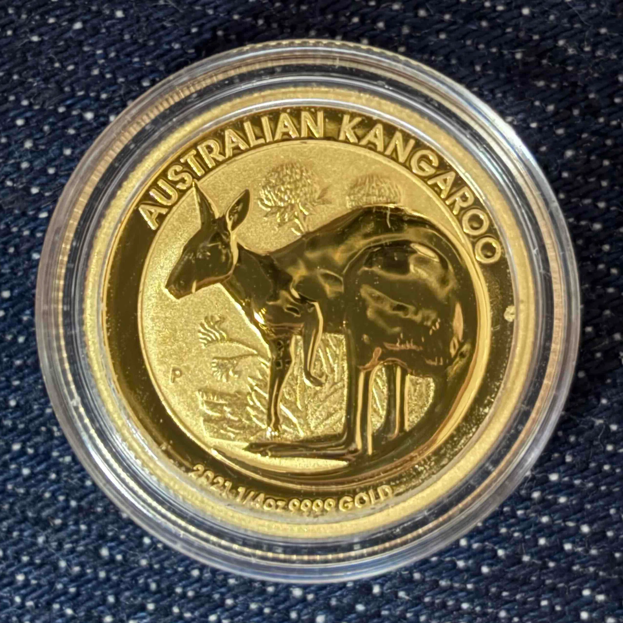 コレクション紹介｜2021年 オーストラリア カンガルー金貨 1/4oz】｜丸狐